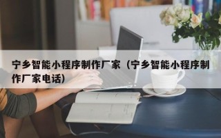 敦煌宁乡智能小程序制作厂家（宁乡智能小程序制作厂家电话）